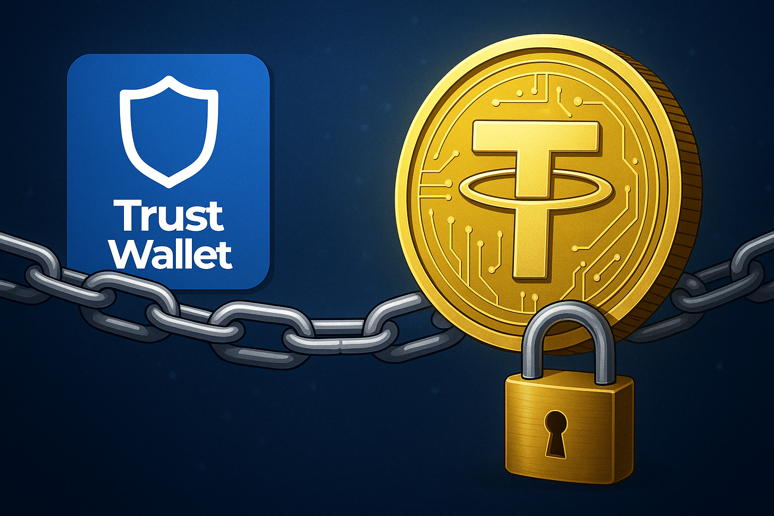 فریز شدن تتر در تراست والت